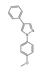 1-(4-methoxyphenyl)-4-phenylpyrazole结构式