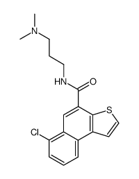6-Chloro-naphtho[2,1-b]thiophene-4-carboxylic acid (3-dimethylamino-propyl)-amide Structure
