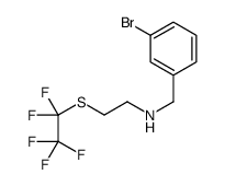 N-(3-Bromobenzyl)-2-[(pentafluoroethyl)sulfanyl]ethanamine结构式