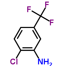 3-氨基-4-氯三氟甲苯结构式