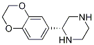 (R)-2-(2,3-dihydrobenzo[b][1,4]dioxin-6-yl)piperazine structure