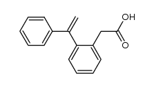 2-(1-phenylethenyl)phenylacetic acid Structure