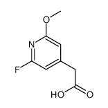 2-(2-fluoro-6-methoxypyridin-4-yl)acetic acid Structure