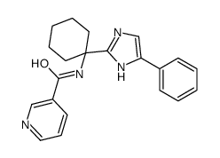 N-(1-(4-Phenyl-1H-imidazol-2-yl)cyclohexyl)nicotinamide结构式