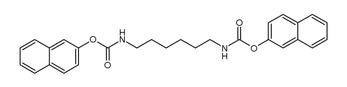 N,N'-hexanediyl-di(carbamic acid (2-naphthyl) ester) Structure