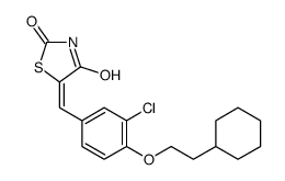 5-[[3-Chloro-4-(2-cyclohexylethoxy)phenyl]Methylene]-2,4-thiazolidinedione Structure