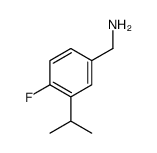 4-FLUORO-3-ISOPROPYL-BENZYLAMINE Structure