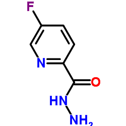 5-氟吡啶-2-甲酰肼结构式