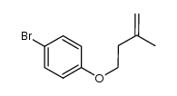 4-bromophenyl 3-methylbut-3-en-1-yl ether Structure