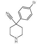 4-(4-溴苯基)哌啶-4-甲腈结构式