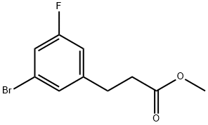 3-(3-Bromo-5-fluoro-phenyl)-propionic acid methyl ester Structure