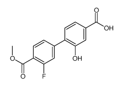 4-(3-fluoro-4-methoxycarbonylphenyl)-3-hydroxybenzoic acid结构式