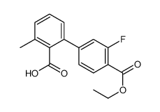 2-(4-ethoxycarbonyl-3-fluorophenyl)-6-methylbenzoic acid结构式