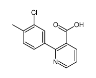2-(3-chloro-4-methylphenyl)pyridine-3-carboxylic acid Structure