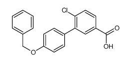 4-chloro-3-(4-phenylmethoxyphenyl)benzoic acid Structure