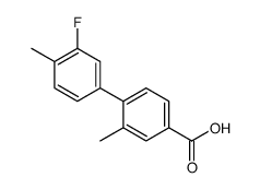 3'-FLUORO-2,4'-DIMETHYL-[1,1'-BIPHENYL]-4-CARBOXYLIC ACID Structure