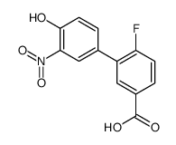 4-fluoro-3-(4-hydroxy-3-nitrophenyl)benzoic acid结构式