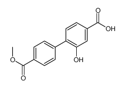 3-hydroxy-4-(4-methoxycarbonylphenyl)benzoic acid结构式