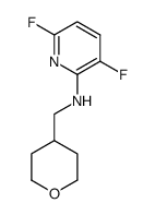 3,6-difluoro-N-((tetrahydro-2H-pyran-4-yl)methyl)pyridin-2-amine Structure