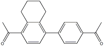 1-(4-(4-acetyl-5,6,7,8-tetrahydronaphthalen-1-yl)phenyl)ethanone Structure