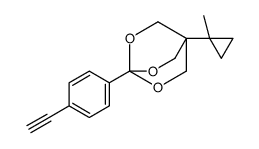 4-(4-ethynylphenyl)-1-(1-methylcyclopropyl)-3,5,8-trioxabicyclo[2.2.2]octane Structure