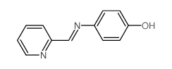 Phenol,4-[(2-pyridinylmethylene)amino]- Structure