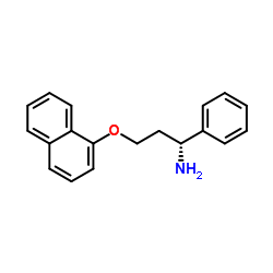 (1R)-3-(1-Naphthyloxy)-1-phenyl-1-propanamine Structure