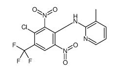 N-[3-chloro-2,6-dinitro-4-(trifluoromethyl)phenyl]-3-methylpyridin-2-amine Structure