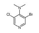 3-bromo-5-chloro-N,N-dimethylpyridin-4-amine结构式