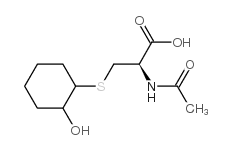 N-acetyl-S-(2-hydroxycyclohexyl)cysteine Structure
