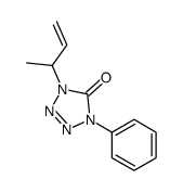 1-but-3-en-2-yl-4-phenyltetrazol-5-one Structure