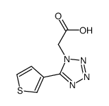 (5-(3-thienyl)tetrazol-1-yl)acetic acid结构式