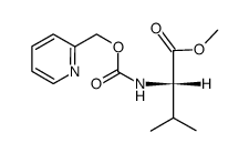 Nα-(pyridin-2-ylmethyl)-oxycarbonyl-L-valine methyl ester结构式