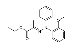 Ethyl pyruvate 2-(2-methoxyphenyl)phenylhydrazone结构式