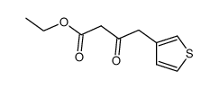 ethyl 3-oxo-4-(thiophen-3-yl)butanoate结构式