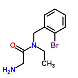 N-(2-Bromobenzyl)-N-ethylglycinamide结构式