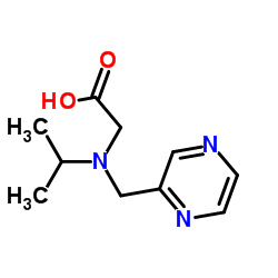 N-Isopropyl-N-(2-pyrazinylmethyl)glycine Structure
