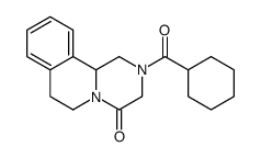 2-(cyclohexanecarbonyl)-3,6,7,11b-tetrahydro-1H-pyrazino[2,1-a]isoquinolin-4-one结构式