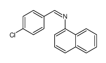 1-(4-chlorophenyl)-N-naphthalen-1-ylmethanimine结构式
