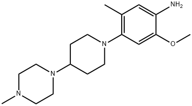 2-methoxy-5-methyl-4-(4-(4-methylpiperazin-1-yl)piperidin-1-yl)aniline structure