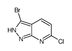 3-溴-6-氯-1h-吡唑并[3,4-b]吡啶结构式