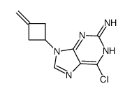 6-chloro-9-(3-methylidenecyclobutyl)purin-2-amine结构式