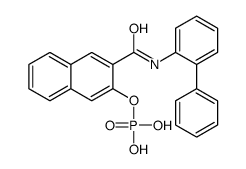 [3-[(2-phenylphenyl)carbamoyl]naphthalen-2-yl] dihydrogen phosphate Structure