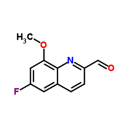 6-Fluoro-8-methoxy-2-quinolinecarbaldehyde Structure