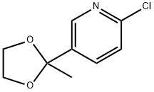 2-Chloro-5-(2-methyl-[1,3]dioxolan-2-yl)-pyridine Structure