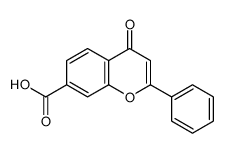 4-oxo-2-phenylchromene-7-carboxylic acid Structure