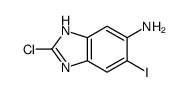 2-chloro-6-iodo-1H-benzimidazol-5-amine结构式