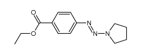 4-(pyrrolidin-1-ylazo)-benzoic acid ethyl ester Structure