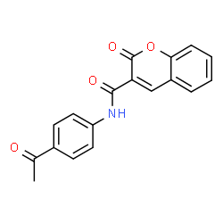 N-(4-acetylphenyl)-2-oxo-2H-chromene-3-carboxamide structure