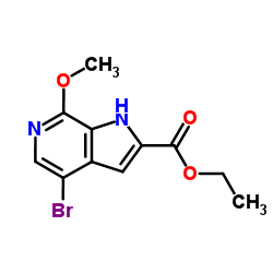 Ethyl 4-bromo-7-methoxy-1H-pyrrolo[2,3-c]pyridine-2-carboxylate Structure